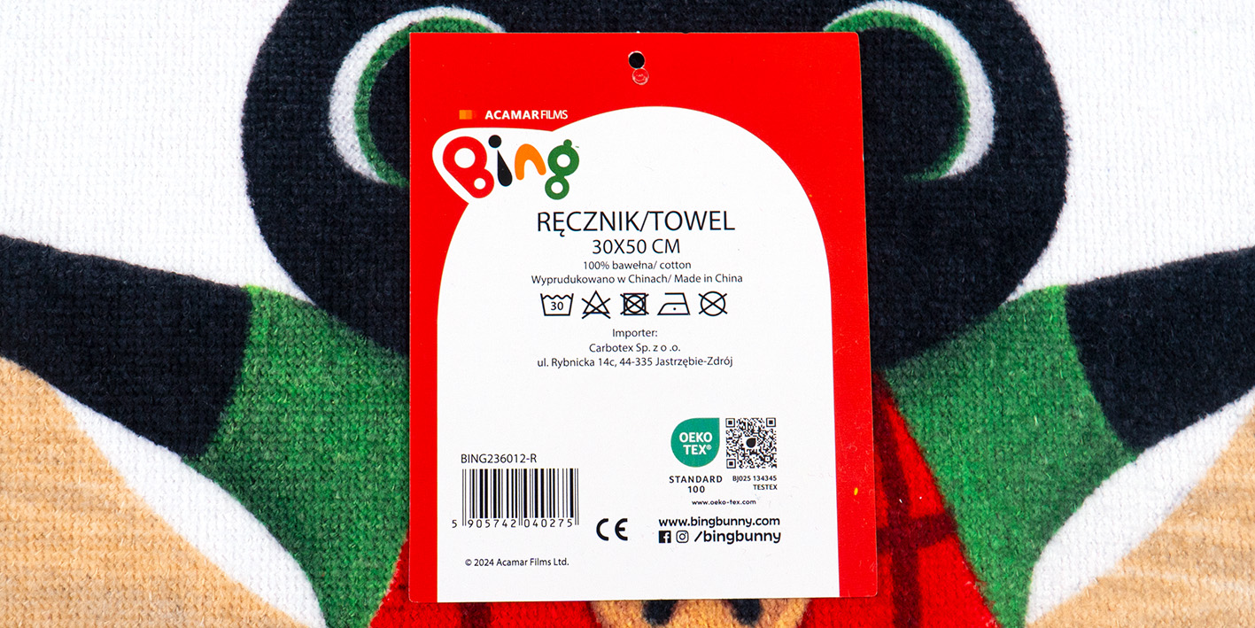 Ręcznik 30x50 cm bing park